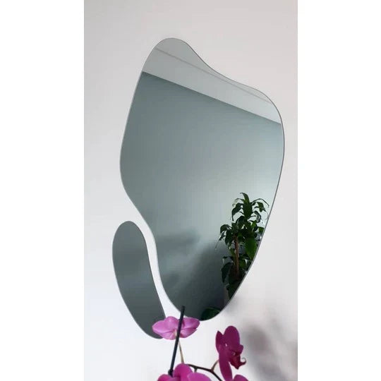 Ensemble de 2 Miroirs Organiques Abstraits – Design Mural Futuriste et Élégant