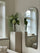 Miroir Ivy Miroir Mural et sur Pied Design Moderne avec Cadre en Fer - 140 x 60 cm