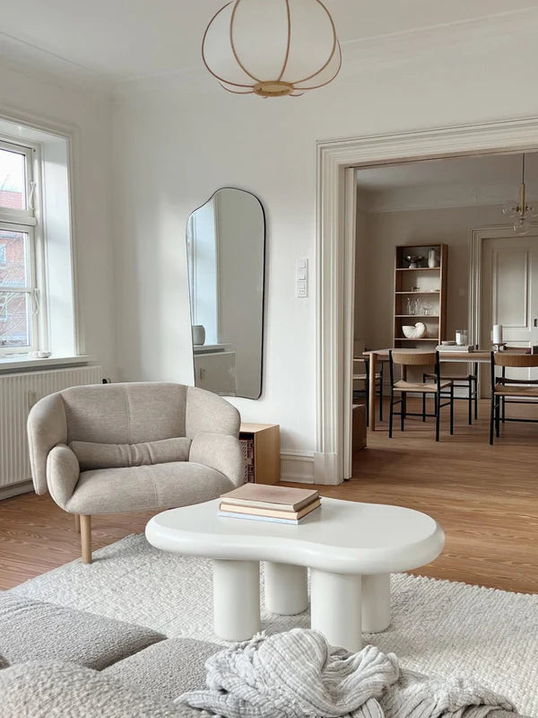 Miroir Ivy Miroir Mural et sur Pied Design Moderne avec Cadre en Fer - 140 x 60 cm