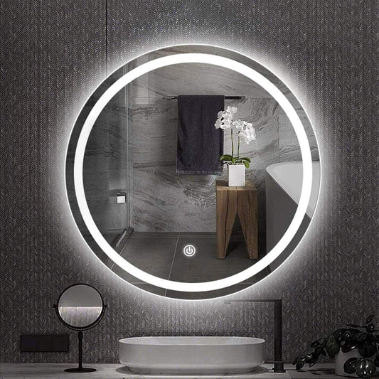 Miroir de Salle de Bain Rond à LED avec Capteur Tactile - Design Premium 70cm
