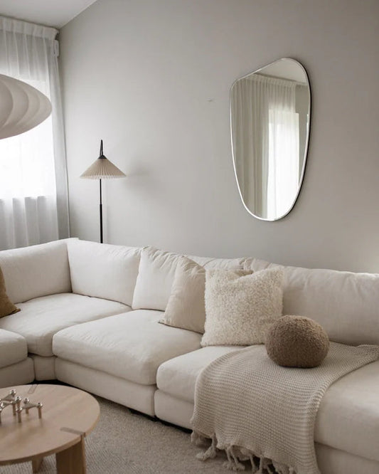 Miroir Mural Organique Ample - Édition Spéciale | 100 x 58 cm