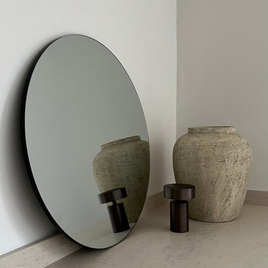 Miroir Mural Rond Edge - Design Minimaliste Sans Cadre - 70 cm