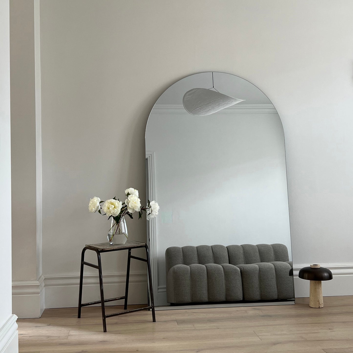 Miroir d'Arche Mural XXL Sans Cadre Edge - Style Minimaliste Haut de Gamme - 179 cm x 110 cm