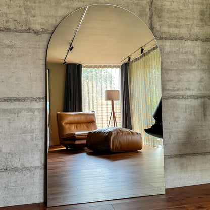 Miroir d'Arche Mural XXL Sans Cadre Edge - Style Minimaliste Haut de Gamme - 179 cm x 110 cm