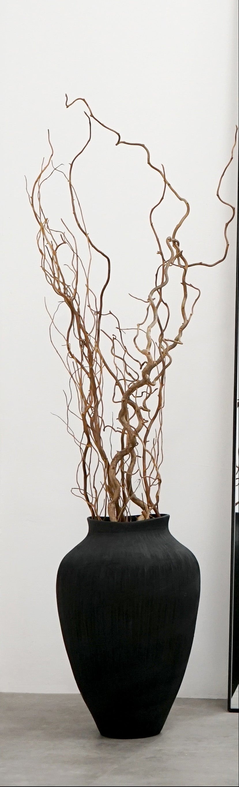 Miroir Rectangulaire Industriel en Métal Noir Mat, 179 cm x 80 cm