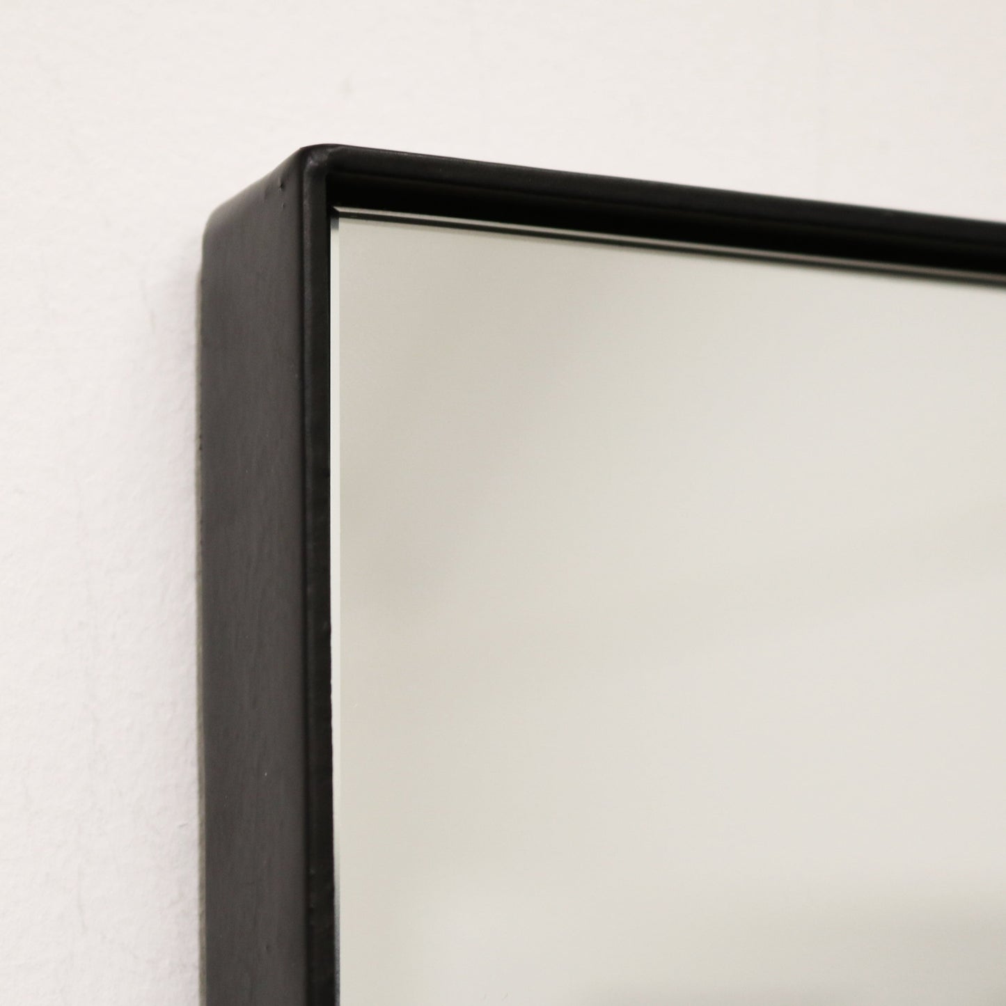 Miroir Rectangulaire Theo - Grand Format 179 x 80 cm - Cadre en Métal Noir Mat Style Industriel