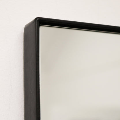 Miroir Rectangulaire Theo - Grand Format 179 x 80 cm - Cadre en Métal Noir Mat Style Industriel