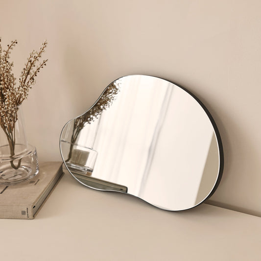 Miroir Mural Mural Irrégulier Edge - Design Organique Minimaliste - 45 x 30 cm