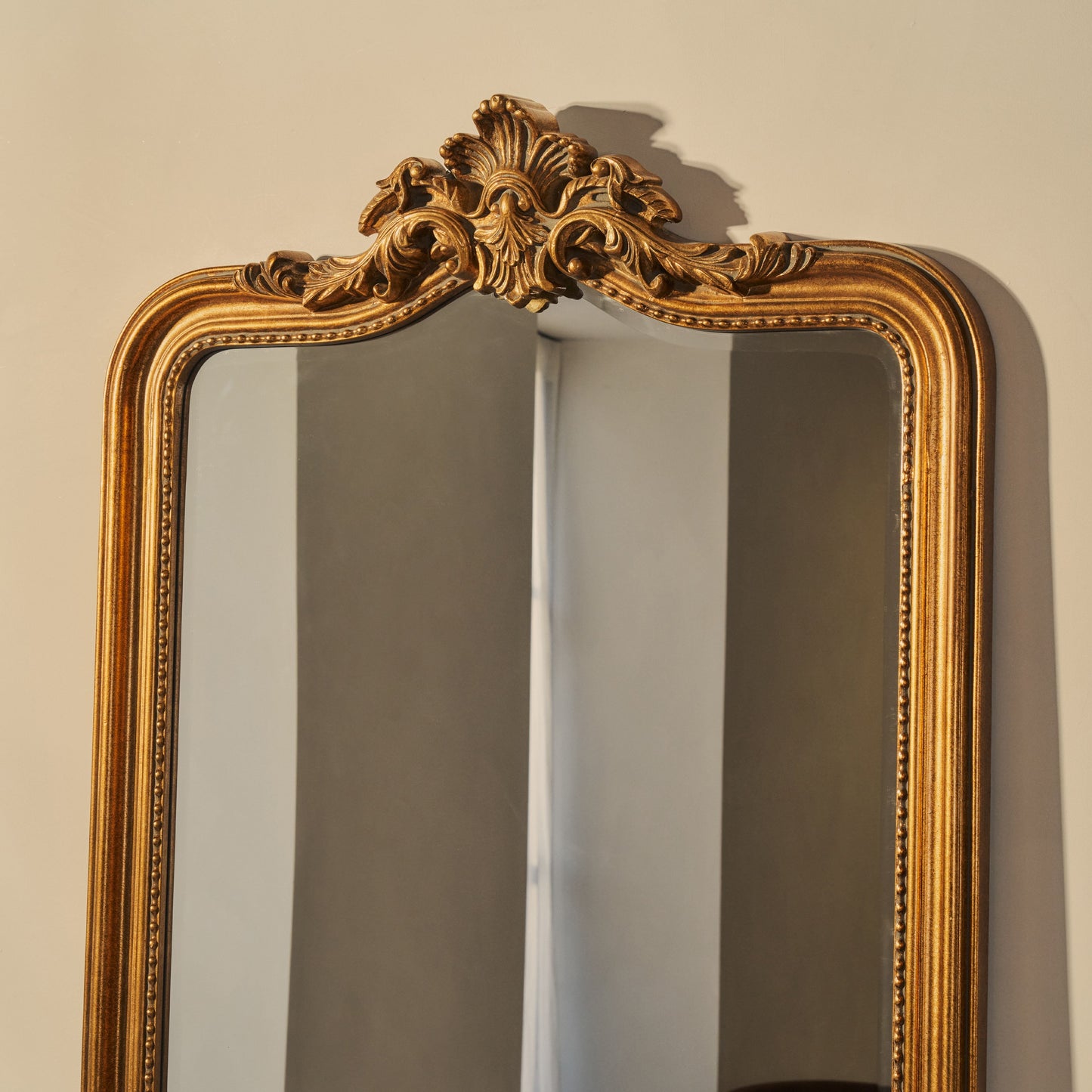 Miroir de Corps Entier Arqué Or Antique Style Baroque - 189 x 80 cm